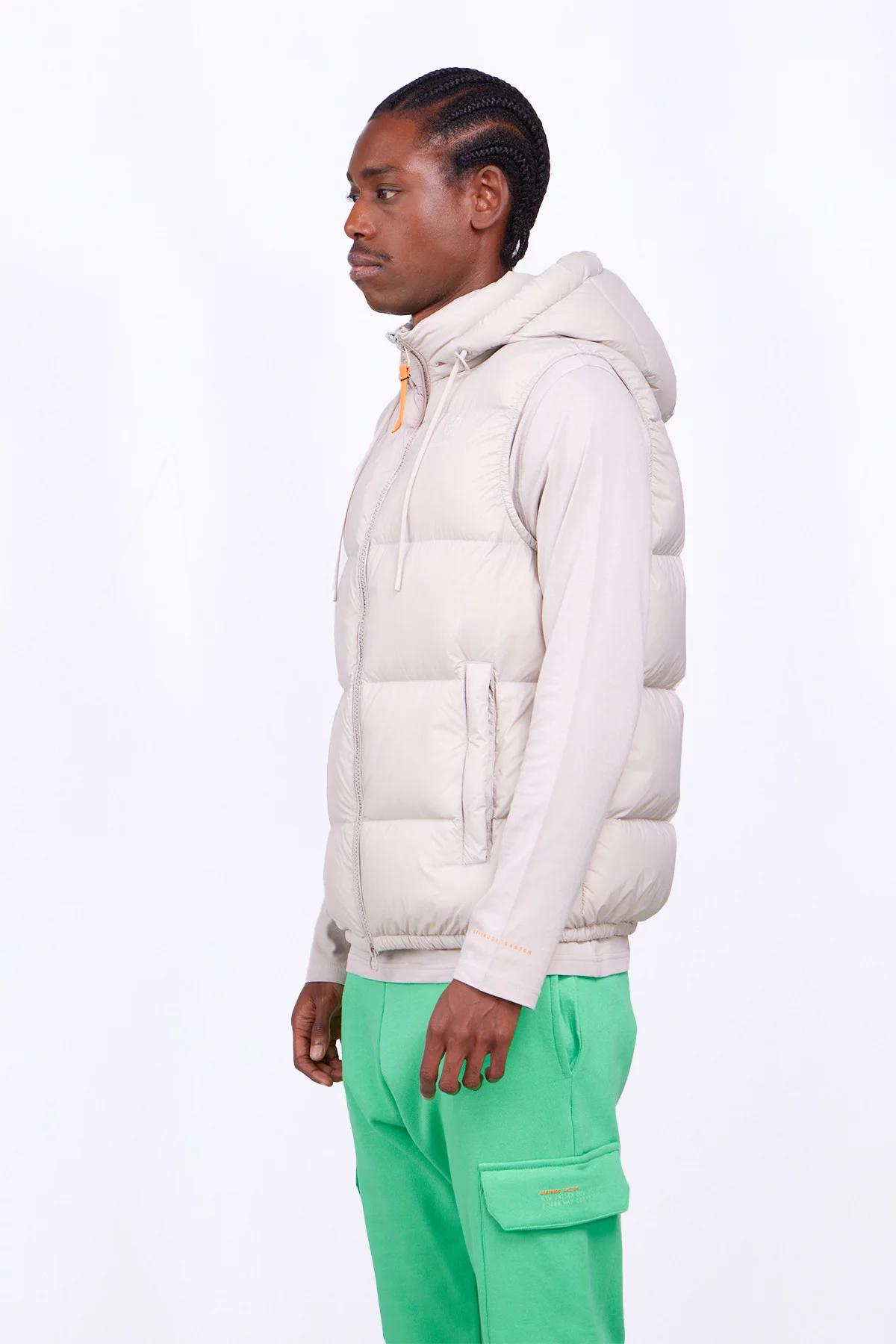 Grey lightweight best sale puffer jacket